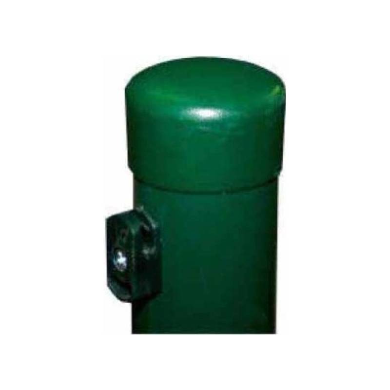 Round metal fence post